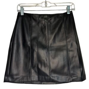 Vegan Leather Mini Skirt